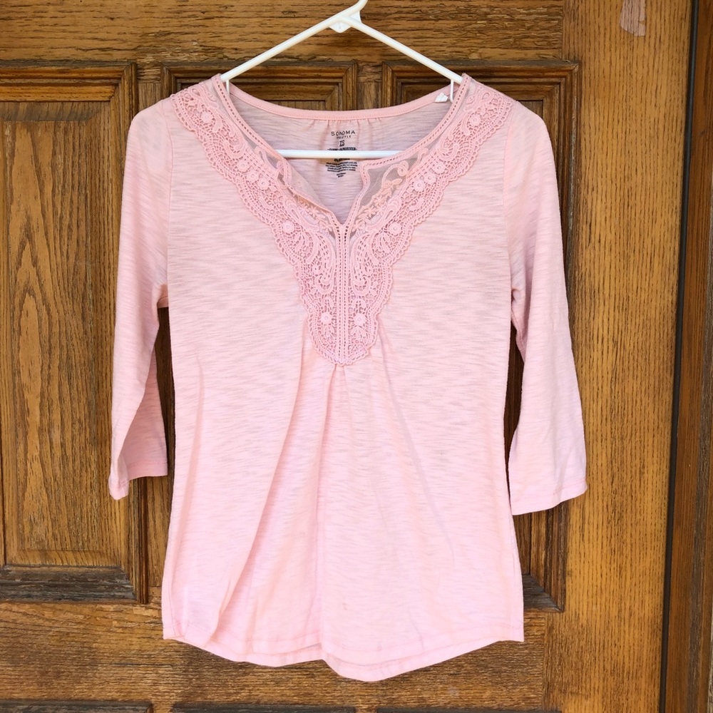 Pink Quarter Sleeve Professional Shirt